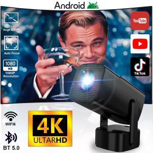 초단초점빔프로젝터 2025 스마트바리 스마트 미니 프로젝터 안드로이드 11 WiFi6 지원 4K 1080P BT5 1280 720P 홈시네마 휴대용
