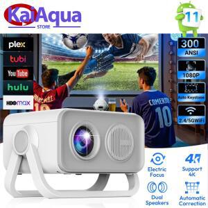 초단초점빔프로젝터 카이아쿠아 HT23 Pro 휴대용 프로젝터 4k 비디오 디코딩 지원 안드로이드 WiFi LED 1080P 홈시어터 영화용