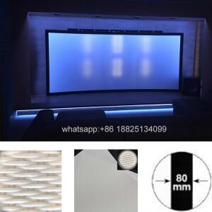 유압식스크린 130인치 35 비율 XYScreens Sound MAX 4K 직조 음향 투명 프로젝터 스크린