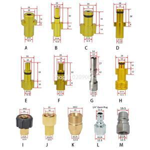 1Pc 금속 어댑터 폼 노즐 제조기 건 Nilfisk Karcher Huter Elitech L운동or 용 고압 세척기 비누