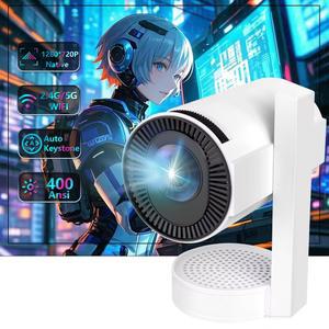 넷플릭스빔프로젝터 Z11 250ANSI 안드로이드13 5G 4G 듀얼 WiFi BT5 휴대용 프로젝터 회전 스탠드 내장 스피커 포함 스마트 미니 시네마