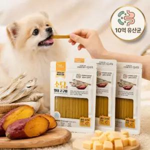 소담 황태고구마치즈 10억 유산균 스틱 3+1개 강아지 간식 노령견 고단백 저지방 면역 보양식
