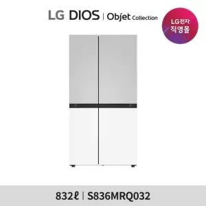 LG 디오스 AI 오브제컬렉션 양문형 냉장고 S836MRQ032