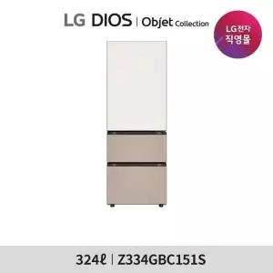 [1등급]LG 디오스 오브제컬렉션 김치톡톡 Fit  Max 324L Z334GBC151S