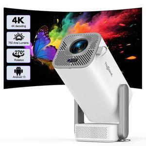 4K 안드로이드 프로젝터 TD80 Pro WiFi 3D 1080P 풀 HD 8W 스피커 홈 시어터 TD80Pro 휴대용 빔 미니 업그