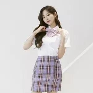 교복몰 보라색 H라인 스커트 교복 학생복 교복치마