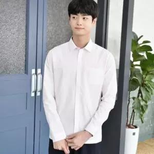 교복몰 프리미엄 남자 핑크 스트라이프 셔츠 교복