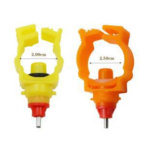 닭모이통 50PCS 치킨 식수 2025MM 버클 가금류 사육 술꾼 나사 동물 농장