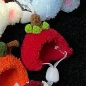 패션 애완 동물 모직 모자 봉제 미니 사진 핸드메이드 코바늘 소품 캐주얼 인형