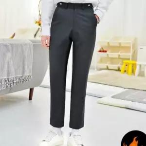 교복몰 (빅사이즈)(허리조절)기모 차콜 교복 바지 남자