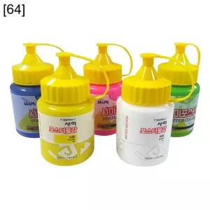 샤미 포스터물감 250ml 64 짙은초록색 1개 학생용포스터그림 학생물감 학생용