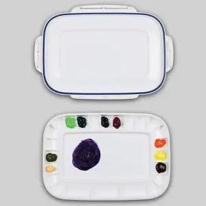 브라운 컬러 작업용 플라스틱 파렛트 30x25cm 30x25cm 경량팔레트