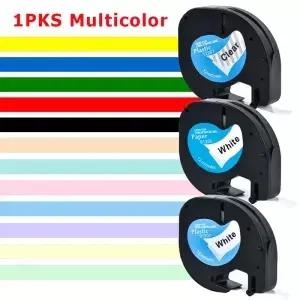 1PCS 91201 91202 12267 91200 라벨 Dymo LetraTag 12mm 91331 91330 테이프 18769 91203 91205 91208