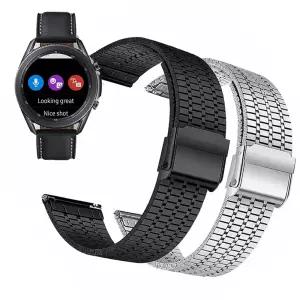 SMR850 갤럭시워치3 41mm 호환 스트랩 메탈 메쉬 더블폴딩버클
