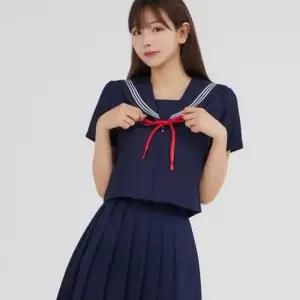교복몰 네이비 플리츠 세라복 세트 (반팔) 일본교복
