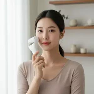 피부 진정 쿨러 얼굴 붓기 케어 스테인리스 냉찜질 마사지기 화이트얼굴마