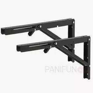 접이식 VR69XV29 선반 받침대 2p 40cm 블랙 스텐선반대 욕실선반대 욕실선반대리석 ㄱ자선반대