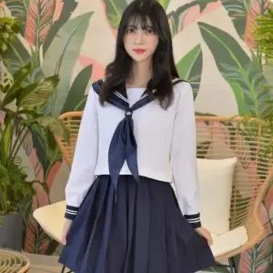 교복몰 러블리리본 네이비 일본여고생 세라복 긴팔