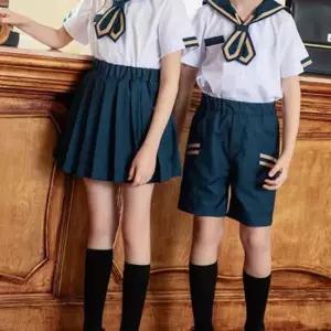 인디고블루 마린 반팔세트 교복 유치원 어린이 합창단