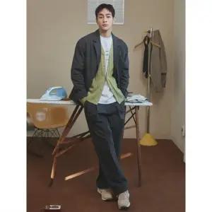 에잇세컨즈 215321BY14 바지 세미와이드핏 셋업 팬츠 애쉬 4863506