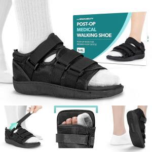 BRACEABILITY POST OP SHOE - 발 발가락 정형외과 암) 가능한 골절 스트레스 부츠, 범용 부러짐, 위한 남성 슈즈 및 워킹 캐스트 용 조절 여성용 후 (M 부상을