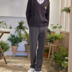 교복몰 허리밴딩 기능성 교복바지 교복 학생복 (차콜)
