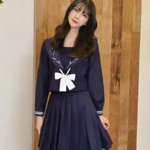 교복몰 퓨어 리프 네이비 일본여고생 세라복 긴팔