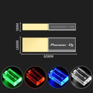 JASTER Pioneer DJ 크리스탈 USB 플래시 드라이브 128GB 고속 메모리 스틱 64GB 실버 뚜껑 Pendrive 용량