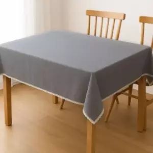 프랑즈 사각 방수 식탁보 120x120cm 그레이 식탁커버 테이블커버 테이블보 사각테이블보