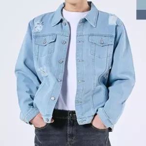 [하프클럽/]청자켓 아우터 헤지 남성상의 남자상의 워싱