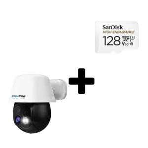[유일] 글로벌아이넷 CCTV 와이파이 + AOV IP카메라 128GB 로보뷰S10 배터리 무선 Ai 상시녹화