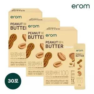 [NS홈쇼핑](소비기한 26.07.31까지)이롬 땅콩버터 100 (20gX10포)X3박스[35899145]