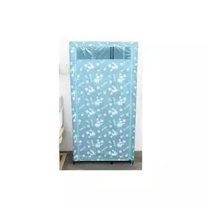 고품질 조립식옷장 비키니옷장 대형 블루 간이옷장 커튼행거 자취방옷장 (W246350)