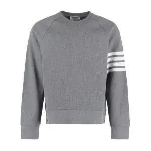 THOM BROWNE  4바 스트라이프 와플 래글런 맨투맨 (MJT205A 06452 035)