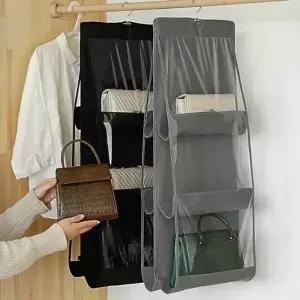 [하프클럽/]가방 핸드백 수납걸이 패브릭 정리함 선반 걸이 행거