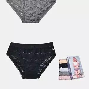 시스루 레이스 여성 삼각팬티 5매입 실루엣이예쁜-WD67D23