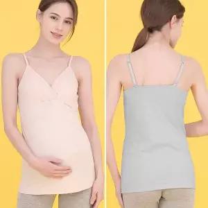 쁘띠마리에 면스판 캡내장 끈조절 수유나시 3size,3color 2매 조리원필수템 국내생