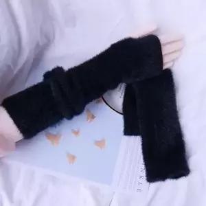 겨울워머 앙고라롱핸드워머 털 팔 손토시 롱워머 겨울 패션