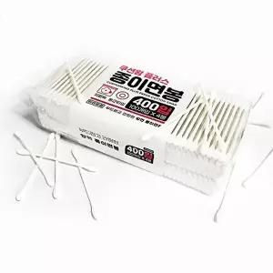 플러스 지퍼백형 400P 종이면봉 쿠션왕-WFJCWRF