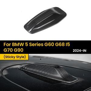 BMW 호환 5 시리즈 G60 G68 I5 G70 G90 2024-IN 스티커  1 개/개에 대한 실제 건조 탄소 섬유 안테나 트림