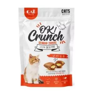 고양이 오케이 크런치 간식 시리얼 (치킨맛60g) 고양이간식과자 (WE31F3E)