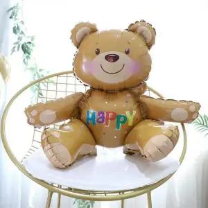 곰돌이풍선 생일 은박풍선 파티 장식 입체 캐릭터 기념일