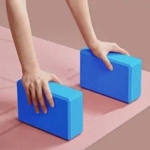 필라테스블럭 밸런스EVA요가블록2p세트 블루 스트레칭폼블럭