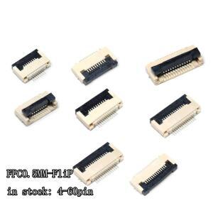 FPC 커넥터 소켓 FFC 0.5mm 클램셸 하단 접촉  4P 6P 8P 10P 5개 60P