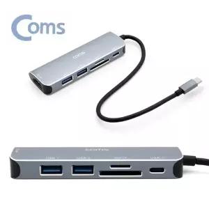 SD USB TF 멀티도킹 허브 변환기 C타입 6in1 HDMI