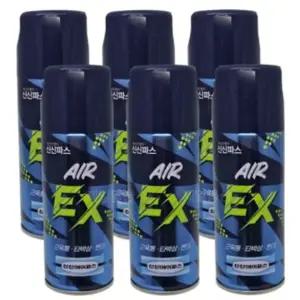 신신제약 에어파스 EX 200ml 쿨링 근육통 진통 스프레이 6개