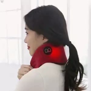 겨울준비 맘스품 탄소섬유발열 USB 라벤더 넥워머 와인컬러