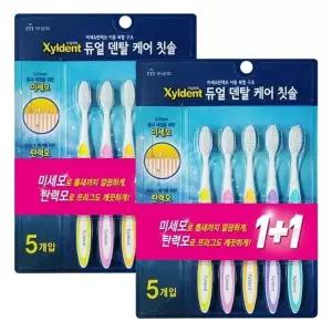 무궁화 자일덴트 듀얼덴탈케어 칫솔 10개입 X 2개