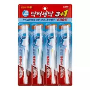 닥터세닥 슈퍼슬림 칫솔 3+1 라이온코리아