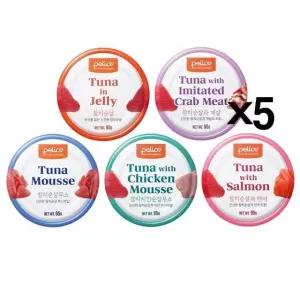펠리코 습식캔 95g 냥이 영양간식 X5 참치순살 통조림 (WDA4C3A)